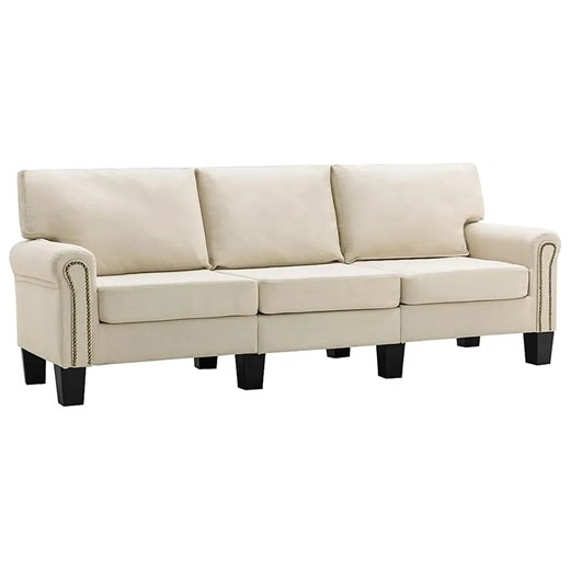 Luksusowa trzyosobowa kremowa sofa - Dionas 3X ze sklepu Edinos.pl w kategorii Sofy i kanapy - zdjęcie 179253161