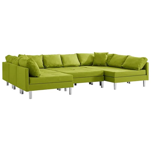 Sofa modułowa z zielonej tkaniny - Basket 9Q ze sklepu Edinos.pl w kategorii Sofy i kanapy - zdjęcie 179253414