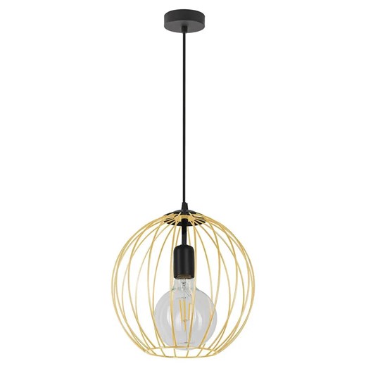 Lampa wisząca ze złotym drucianym kloszem - A310-Ofdox ze sklepu Edinos.pl w kategorii Lampy wiszące - zdjęcie 179254963