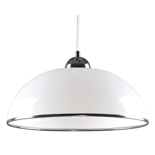 Biała okrągła lampa wisząca do kuchni - A791-Rosea ze sklepu Edinos.pl w kategorii Lampy wiszące - zdjęcie 179256093