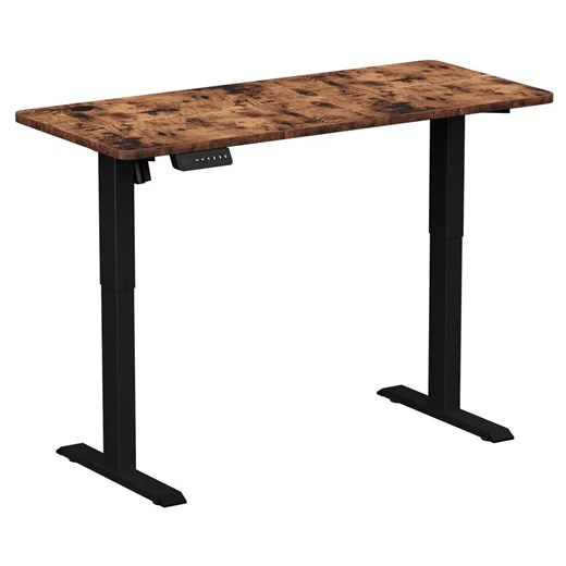 Loftowe regulowane biurko elektryczne z bankiem pamięci 140x60 cm - Klever 3X ze sklepu Edinos.pl w kategorii Biurka i sekretarzyki - zdjęcie 179256101