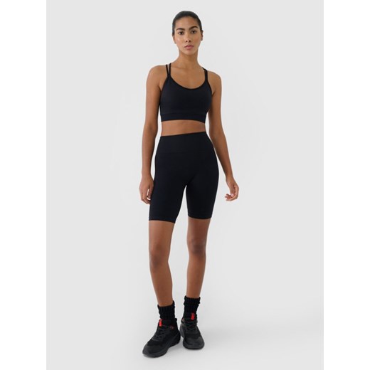 Damskie kolarki treningowe 4F 4FRSS25TFSTF075 - czarne ze sklepu Sportstylestory.com w kategorii Szorty - zdjęcie 179257112