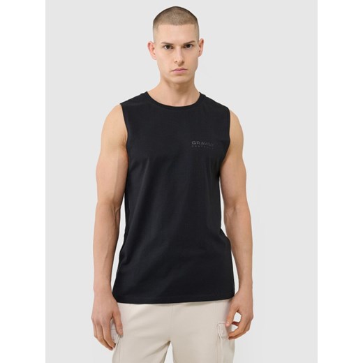 Męski top oversize 4F 4FWSS25TSLEM128 - czarny ze sklepu Sportstylestory.com w kategorii T-shirty męskie - zdjęcie 179257551