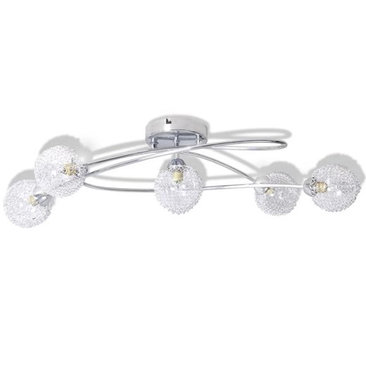 Nowoczesna lampa sufitowa z kloszami z siatki - E999-Faruko ze sklepu Edinos.pl w kategorii Lampy sufitowe - zdjęcie 179258800
