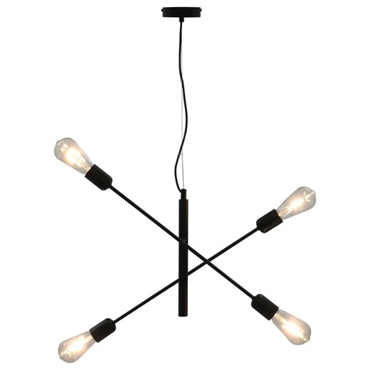 Czarna lampa wisząca z ruchomymi ramionami - EX83-Luca ze sklepu Edinos.pl w kategorii Lampy wiszące - zdjęcie 179258952