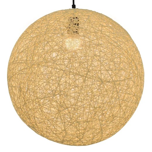 Kremowa skandynawska lampa wisząca kula - EX107-Enders ze sklepu Edinos.pl w kategorii Lampy wiszące - zdjęcie 179258992