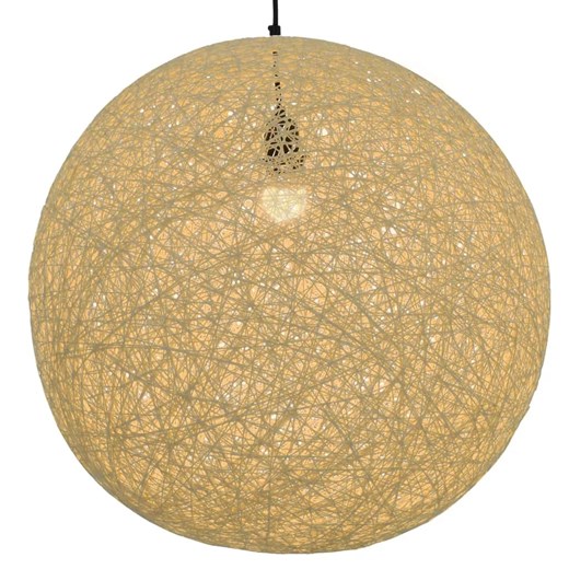 Kremowa skandynawska lampa wisząca kula - EX108-Enders ze sklepu Edinos.pl w kategorii Zestawy mebli do przedpokoju - zdjęcie 179259004