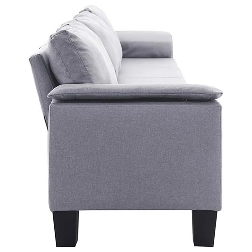 Pięcioosobowa jasnoszara sofa z podłokietnikami - Ekilore 5Q Elior One Size Edinos.pl