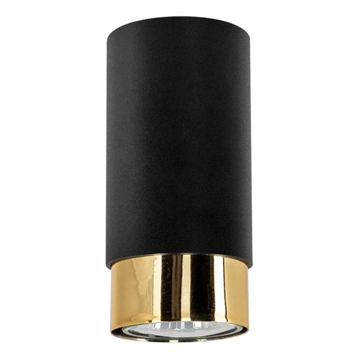 Czarna lampa sufitowa walec - S720-Sella ze sklepu Edinos.pl w kategorii Lampy sufitowe - zdjęcie 179260894
