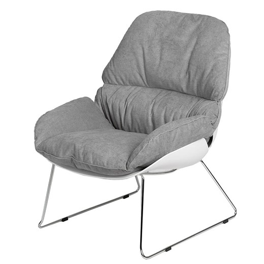 Fotel wypoczynkowy Ninhia - szary ze sklepu Edinos.pl w kategorii Fotele - zdjęcie 179260920