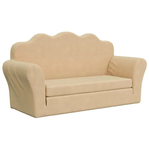 Kremowa 2-osobowa sofa dziecięca - Lobefo 3X ze sklepu Edinos.pl w kategorii Meble dziecięce - zdjęcie 179261540
