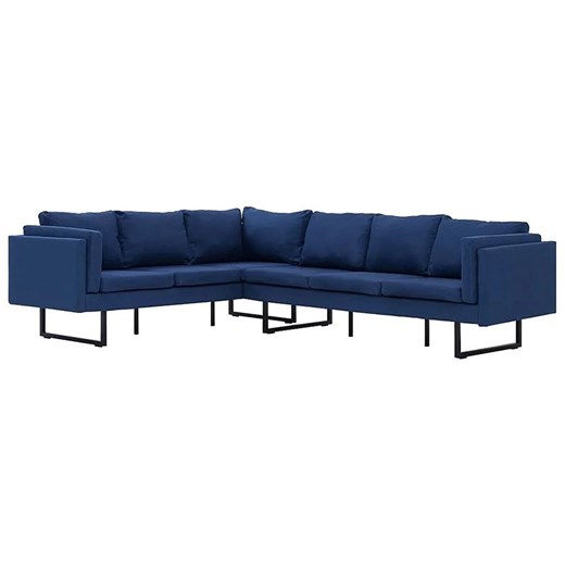Przestronna sofa narożna Selwa - niebieska ze sklepu Edinos.pl w kategorii Narożniki - zdjęcie 179263752