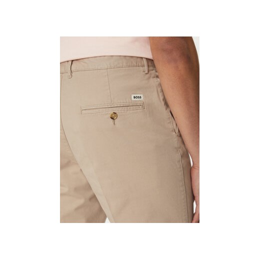 BOSS Szorty materiałowe 50487993 Beżowy Slim Fit 58 MODIVO