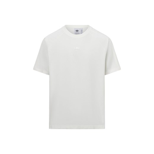 adidas Originals Koszulka męska - P Essential Mężczyźni Bawełna biały jednolity ze sklepu vangraaf w kategorii T-shirty męskie - zdjęcie 179267213