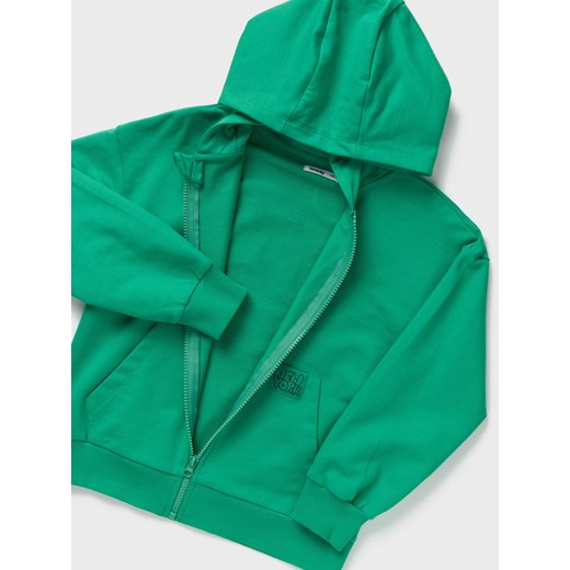 Sinsay - Bluza z kapturem na zamek - zielony Sinsay 140 Sinsay