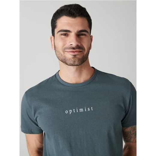 Sinsay - Koszulka z nadrukiem - bordowy ze sklepu Sinsay w kategorii T-shirty męskie - zdjęcie 179269992