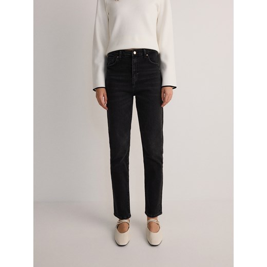 Reserved - Jeansy slim fit - czarny Reserved 44 promocja Reserved
