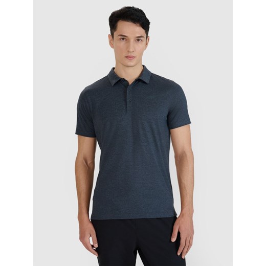 Męska koszulka polo 4F 4FWSS25TFTSM1922 - szary ze sklepu Sportstylestory.com w kategorii T-shirty męskie - zdjęcie 179273570