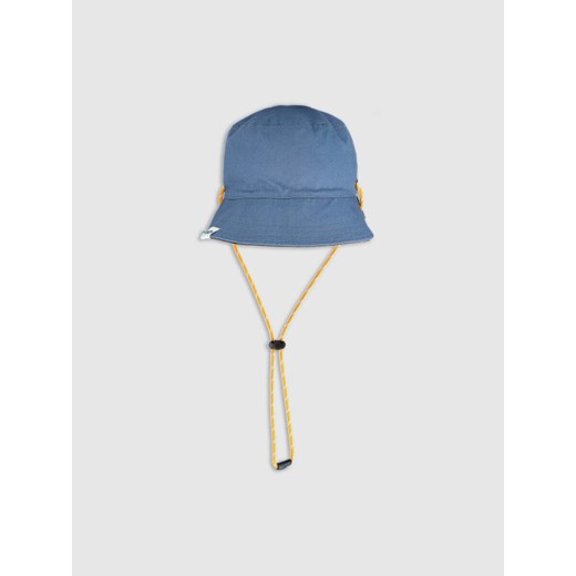 Kapelusz bucket hat dwustronny uniseks 4F 4FWSS25AHATU019 - niebieski ze sklepu Sportstylestory.com w kategorii Kapelusze męskie - zdjęcie 179273660