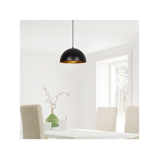 Opviq Lampa wisząca &quot;Sivani&quot; w kolorze złoto-czarnym - Ø 30 cm ze sklepu Limango Polska w kategorii Lampy wiszące - zdjęcie 179273764