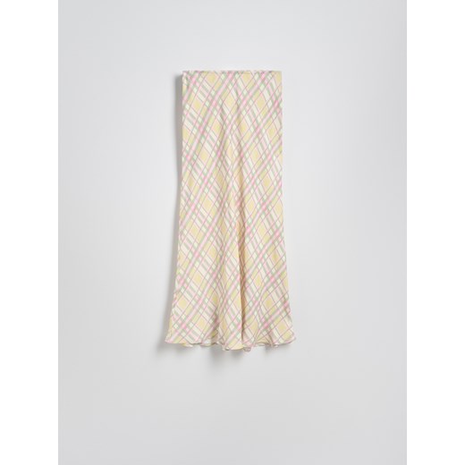 Reserved - Spódnica midi z wiskozy - wielobarwny Reserved XS Reserved