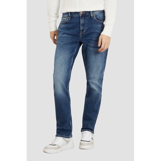 GUESS Granatowe męskie spodnie jeansowe Angels, Rozmiar 29/32 ze sklepu outfit.pl w kategorii Jeansy męskie - zdjęcie 179276101