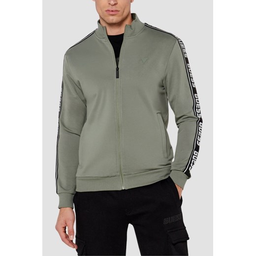 GUESS Zielona męska bluza New Arlo, Rozmiar M ze sklepu outfit.pl w kategorii Bluzy męskie - zdjęcie 179276140