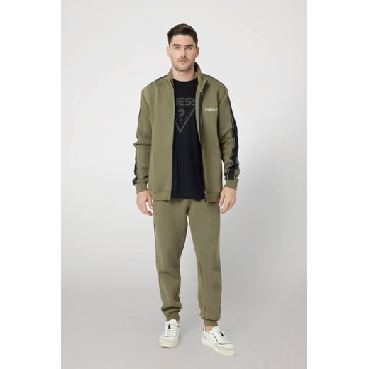 Bluza męska zielona Guess jesienna 