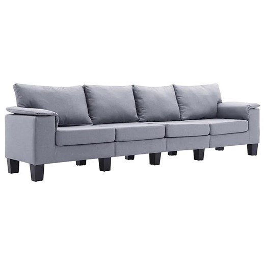 4-osobowa sofa jasnoszara z podłokietnikami - Ezof 4Q ze sklepu Edinos.pl w kategorii Sofy i kanapy - zdjęcie 179277061