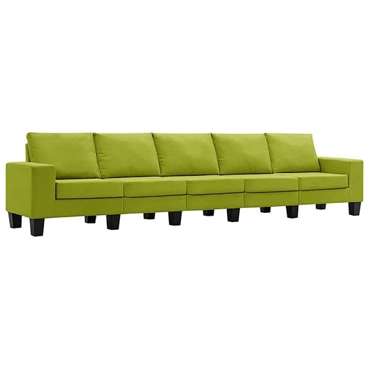 Ponadczasowa 5-osobowa zielona sofa - Magnex 5Q ze sklepu Edinos.pl w kategorii Sofy i kanapy - zdjęcie 179277120