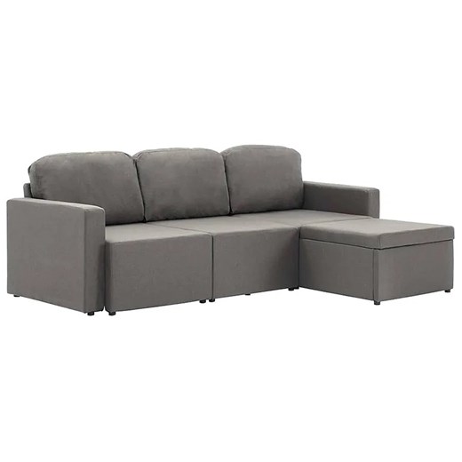 Rozkładana sofa modułowa taupe tkanina - Odi 4Q ze sklepu Edinos.pl w kategorii Sofy i kanapy - zdjęcie 179277210
