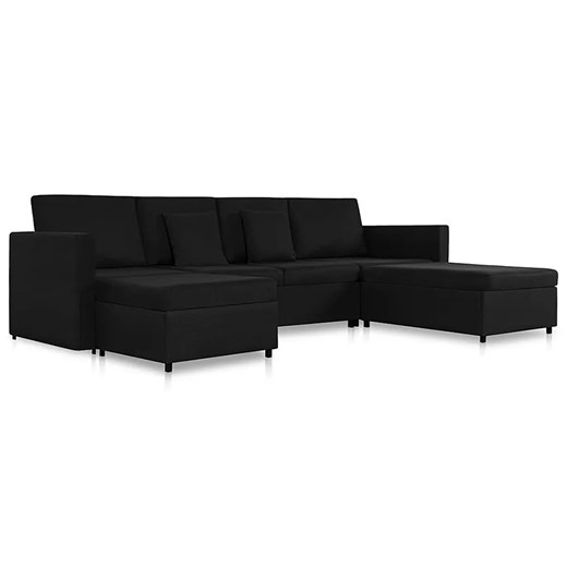 4-osobowa rozkładana czarna sofa - Umika 4X ze sklepu Edinos.pl w kategorii Sofy i kanapy - zdjęcie 179277473