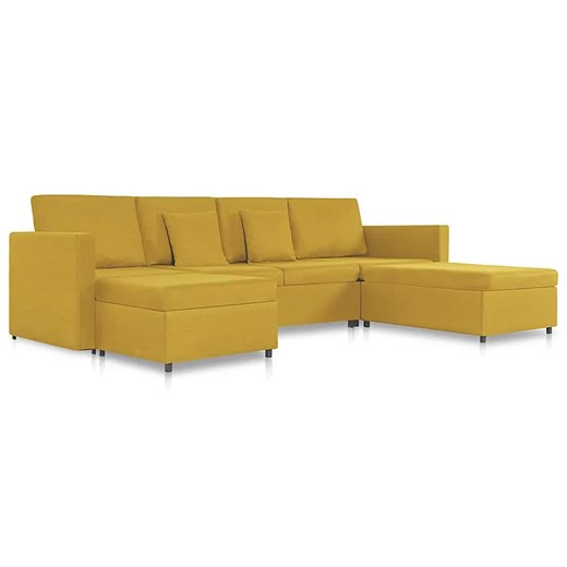 4-osobowa rozkładana żółta sofa - Umika 4X ze sklepu Edinos.pl w kategorii Sofy i kanapy - zdjęcie 179277483