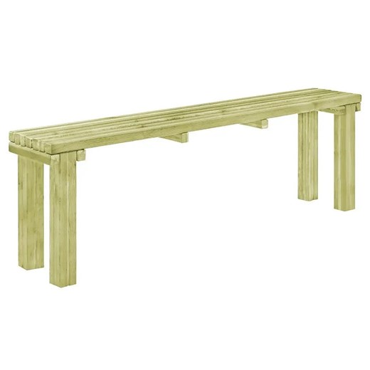 Drewniana ławka ogrodowa Foksi - zielona ze sklepu Edinos.pl w kategorii Ławki ogrodowe - zdjęcie 179278391