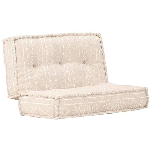 Beżowa kwadratowa piankowa sofa boho - Talos ze sklepu Edinos.pl w kategorii Sofy i kanapy - zdjęcie 179279593