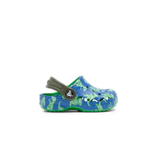 Crocs Klapki BAYA GRAPHIC CLOG T 206814-4LB Niebieski Crocs 22_23 MODIVO
