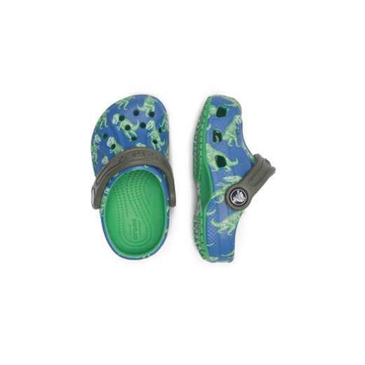 Crocs Klapki BAYA GRAPHIC CLOG T 206814-4LB Niebieski Crocs 22_23 MODIVO