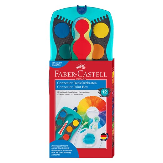 Faber-Castell Farbki (12 szt.) &quot;Connector&quot; w kolorze turkusowym ze sklepu Limango Polska w kategorii Zabawki - zdjęcie 179286701