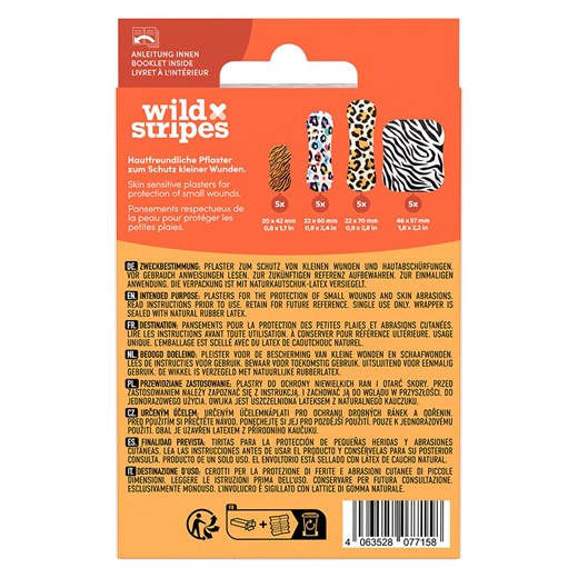 Wild Stripes Plastry (4 x 20 szt.) &quot;Classic Sensitive Animal&quot; Wild Stripes onesize wyprzedaż Limango Polska