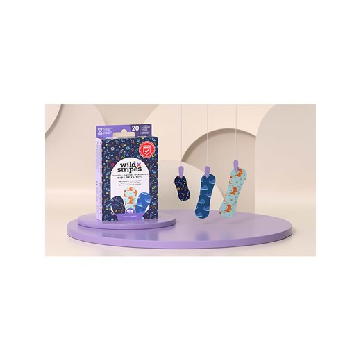 Wild Stripes Plastry (4 x 20 szt.) &quot;Kids Space&quot; Wild Stripes onesize Limango Polska wyprzedaż