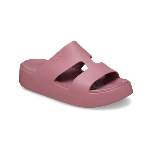 Klapki damskie Crocs z gumy na platformie bez zapięcia