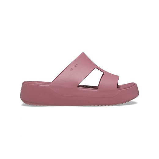 Klapki damskie Crocs na platformie z gumy bez zapięcia