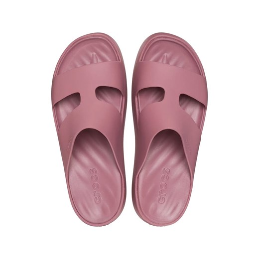 Klapki damskie różowe Crocs na platformie