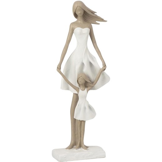 J Line Figurka dekoracyjna w kolorze biało-szarobrązowym - 15,5 x 45 x 10 cm ze sklepu Limango Polska w kategorii Dekoracje - zdjęcie 179287174
