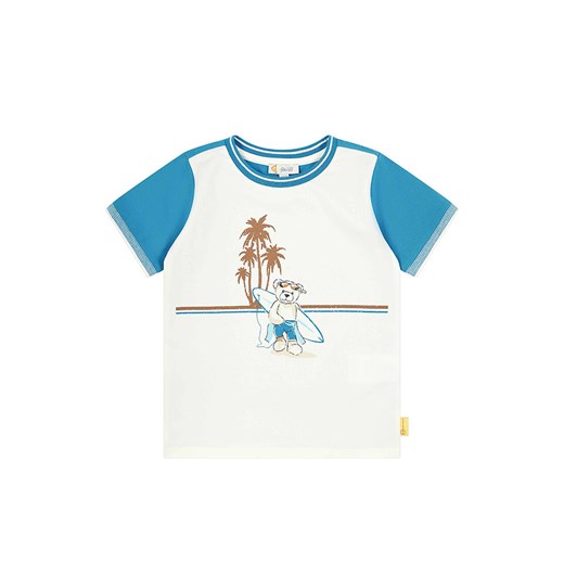 Steiff Koszulka w kolorze niebiesko-białym ze sklepu Limango Polska w kategorii T-shirty chłopięce - zdjęcie 179287823