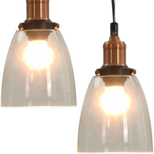 Przezroczysta lampa wisząca loftowa 2 sztuki - EX153-Grevila ze sklepu Edinos.pl w kategorii Lampy wiszące - zdjęcie 179288810
