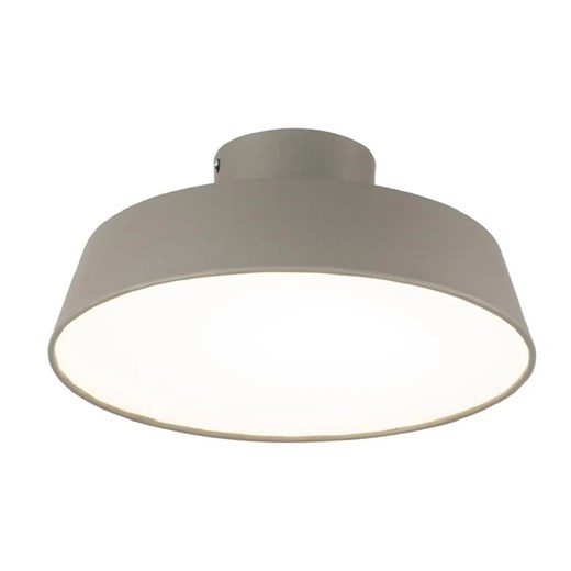 Szara okrągła lampa sufitowa LED 40 cm - V054-Alesa ze sklepu Edinos.pl w kategorii Lampy sufitowe - zdjęcie 179289092