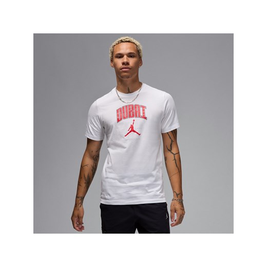 T-shirt męski Dubai Jordan - Biel ze sklepu Nike poland w kategorii T-shirty męskie - zdjęcie 179308320