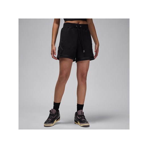 Damskie spodenki z motywem otwartego rombu Jordan Flight Fleece - Czerń ze sklepu Nike poland w kategorii Szorty - zdjęcie 179308400