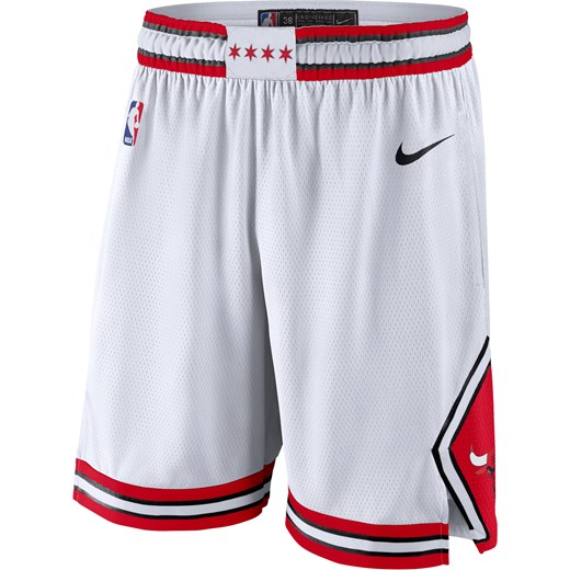 Męskie spodenki Nike NBA Swingman Chicago Bulls Association Edition - Biel ze sklepu Nike poland w kategorii Spodenki męskie - zdjęcie 179308493